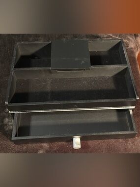 Black Multi-Compartment Jewelry or Desk Organizer